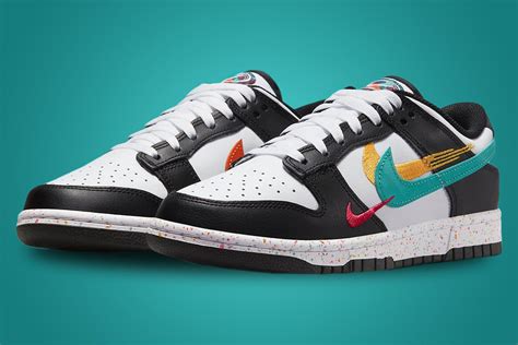 nike dunks low schwarz weiß|nike dunk low multicolor.